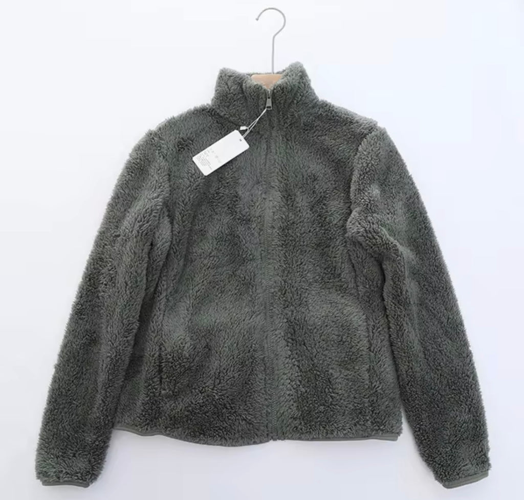 Women’s Fleece Jacket – Warm Fluffy Zip-Up Winter Coat
