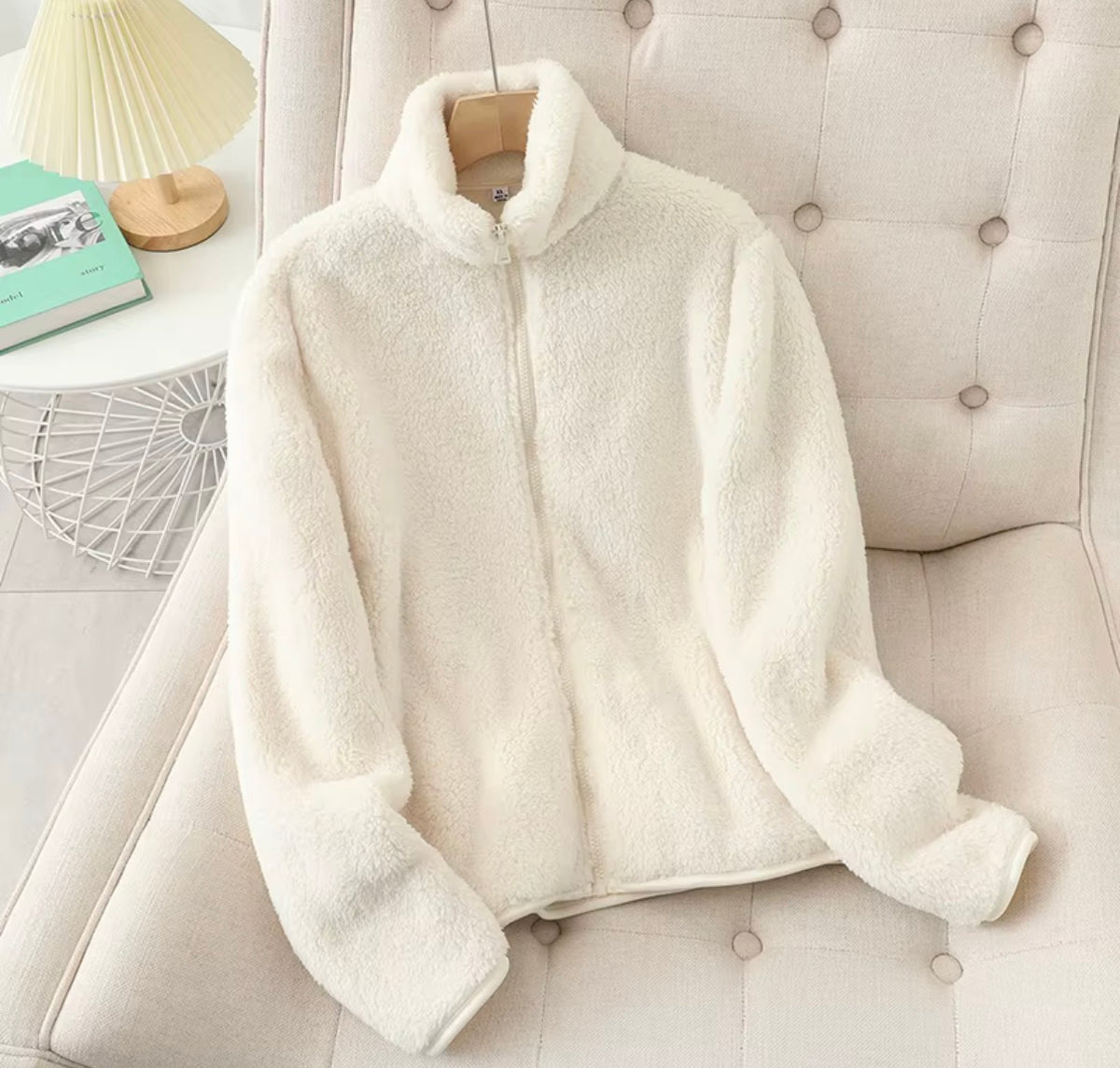 Women’s Fleece Jacket – Warm Fluffy Zip-Up Winter Coat